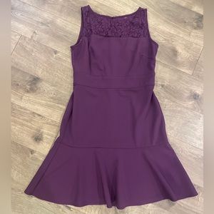 Taylor Womens Dress Size 10 Purple Ruffle NWT